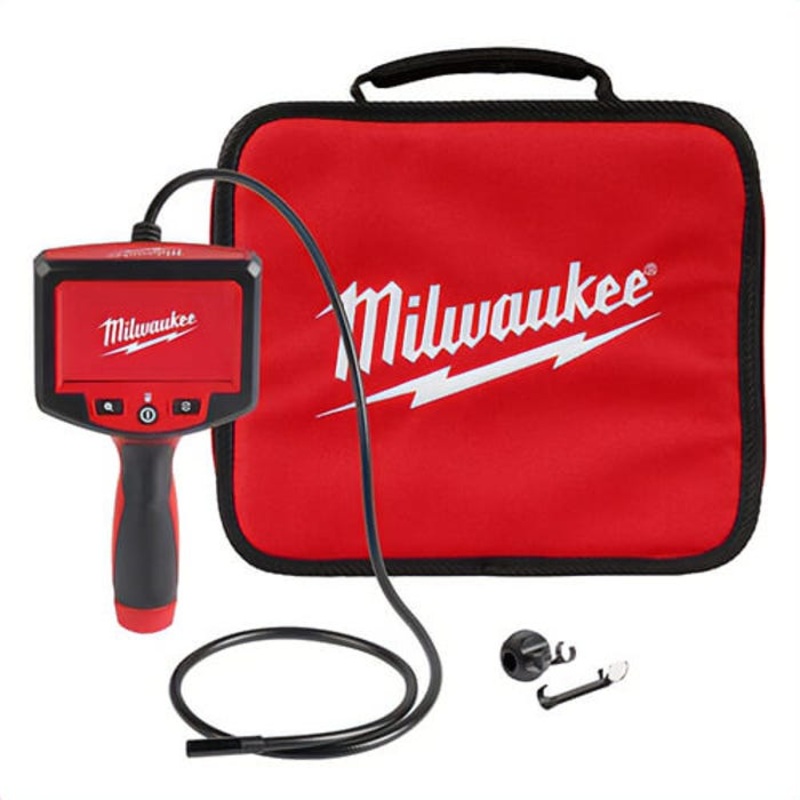 Milwaukee 2319-20 M-Spector Cordless Inspection Camera, 4.3 in LCD Display, Plastic, Black/Red