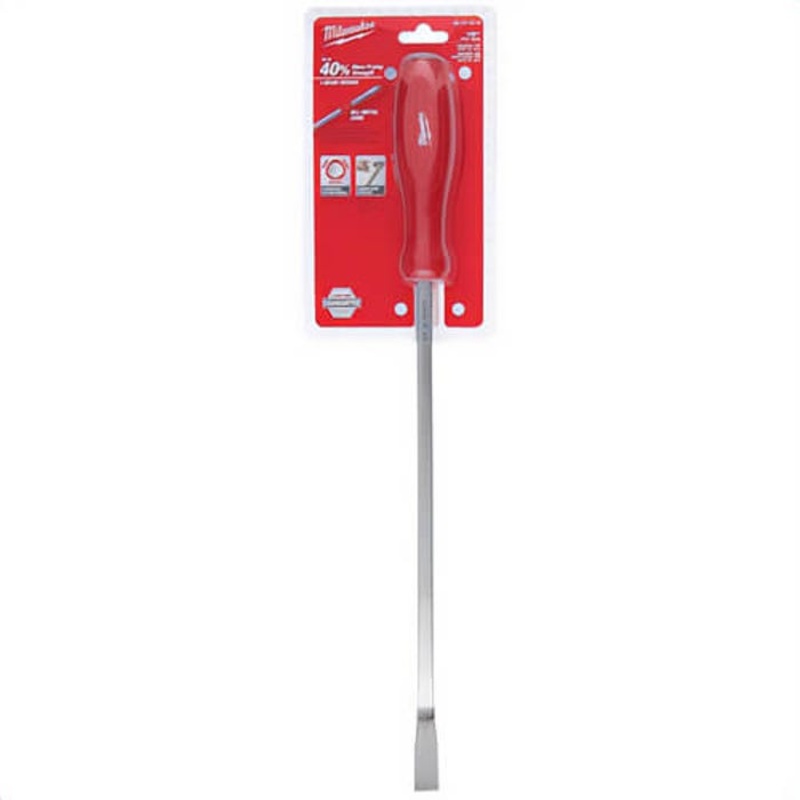 Milwaukee 45-74-9218 I-Beam Pry Bar, Beveled Tip, 18 in OAL, Steel