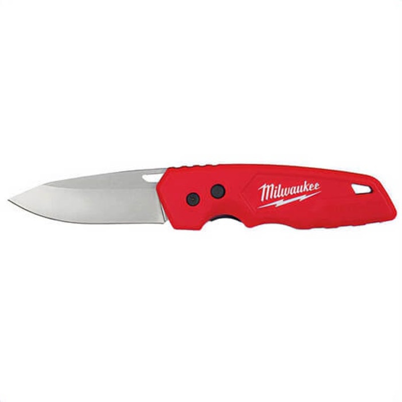 Milwaukee 48-22-1520 Fastback Lockable Folding Pocket Knife, Stainless Steel Drop Point Blade, 2.95 in L Blade