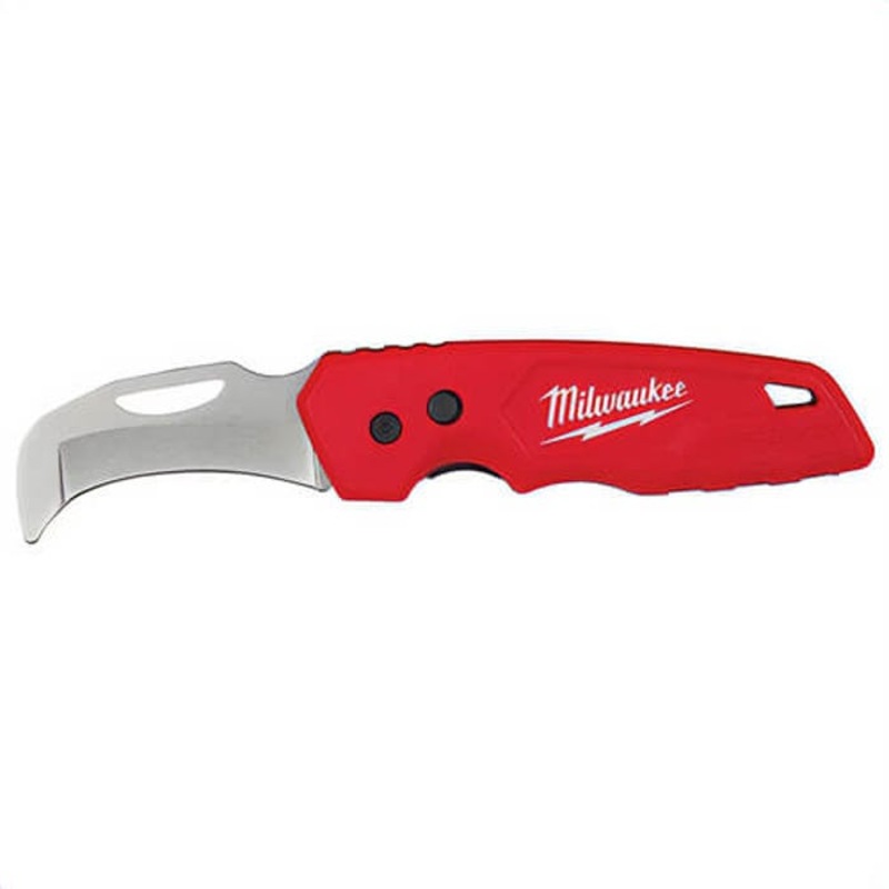 Milwaukee 48-22-1526 Fastback Lockable Folding Pocket Knife, Stainless Steel Hawkbill Blade, 2.45 in L Blade