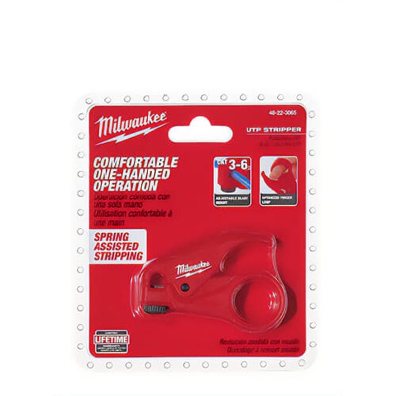Milwaukee 48-22-3065 Universal Twister Pair Stripper, 5.85 in OAL, Cat 3 to 6 Wires Shearing