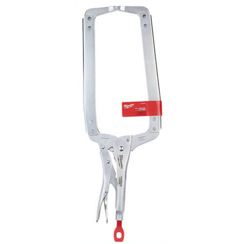 Milwaukee 48-22-3530 Torque Lock Regular Jaw Locking C-Clamp, 9-1/2 in D Throat, 9-1/2 in Jaw Opening, Forged Alloy Steel