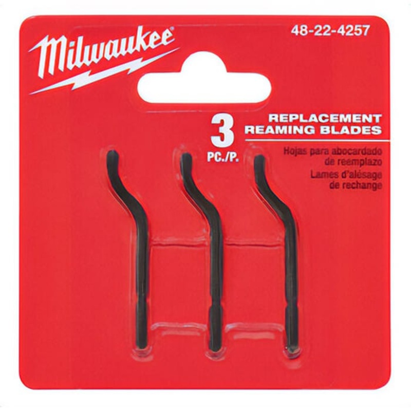Milwaukee 48-22-4257 Replacement Reaming Blade, Black Oxide, 3 pc, for use with Constant Swing Copper Tubing Cutter