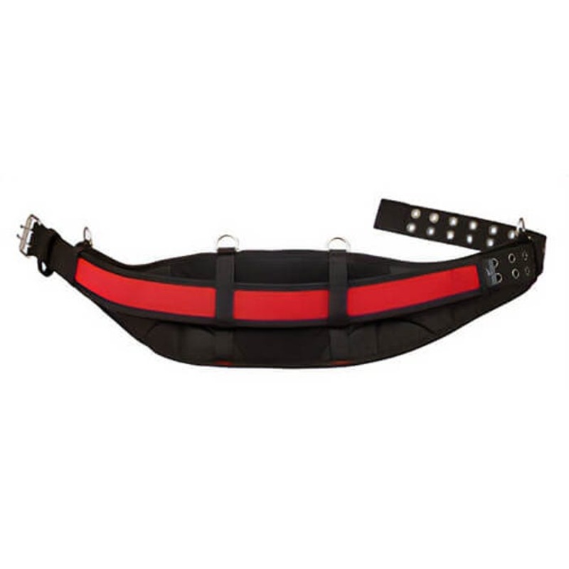 Milwaukee 48-22-8140 Universal Padded Work Belt, Denier Ballistic Nylon, Black/Red