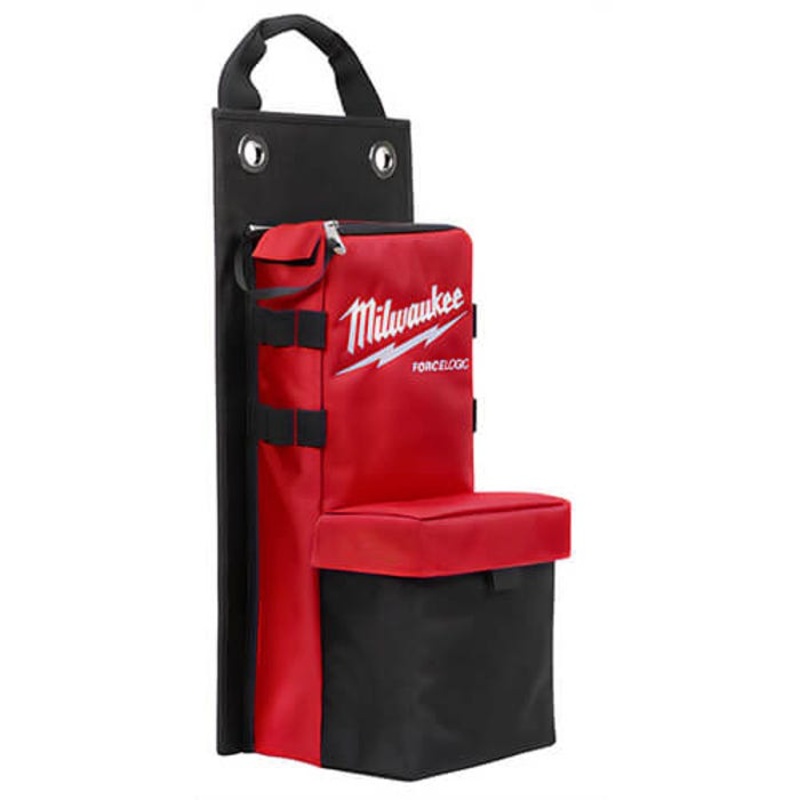 Milwaukee 48-22-8278 Utility Universal Crimper and Cutter Bag, Tough Force Logic Canvas, Black/Red