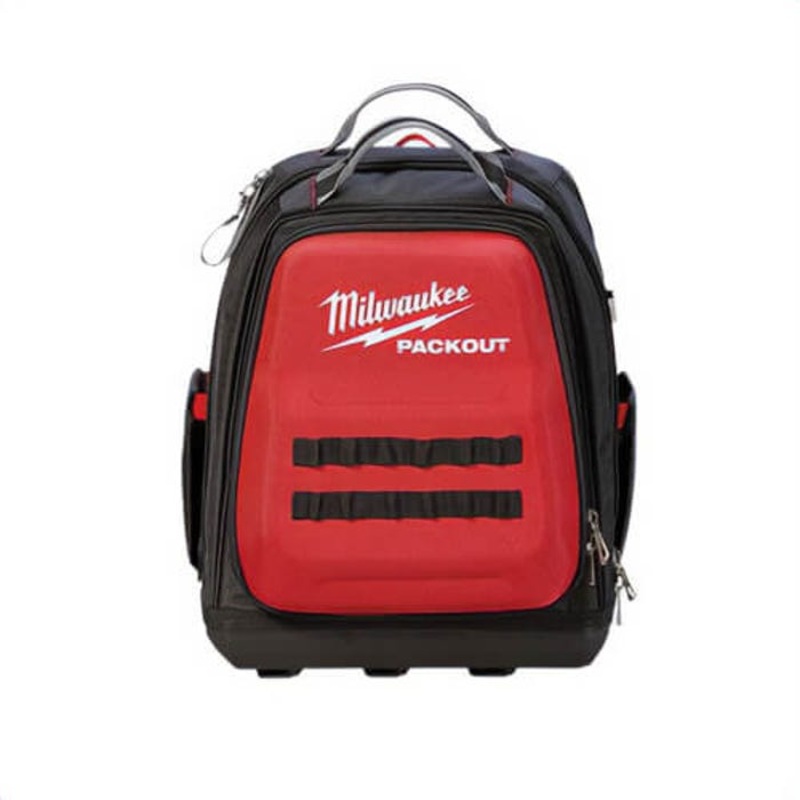 Milwaukee 48-22-8301 Packout Backpack, 1680D Ballistic, Black/Red