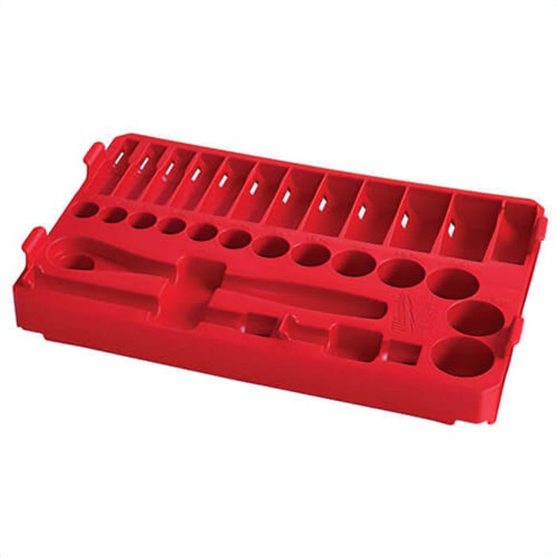 Milwaukee 48-22-9481T Storage Tray, 3/8 in Drive, 28 pc, 12.01 in OAL