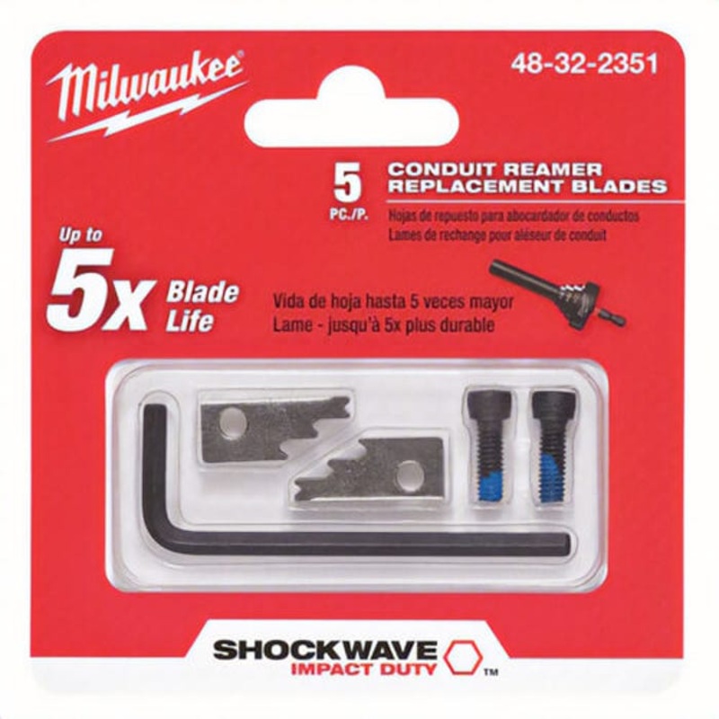 Milwaukee 48-32-2351 Replacement Conduit Reamer Blade, 1/2 in Minimum Reamer, 1 in dia Maximum Reamer