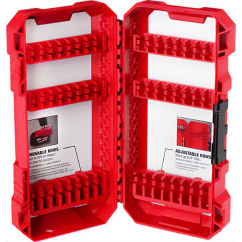 Milwaukee 48-32-9921 Case, for use with Impact Driver, 1/4 in Compatible Bit Size, Polypropylene, Red