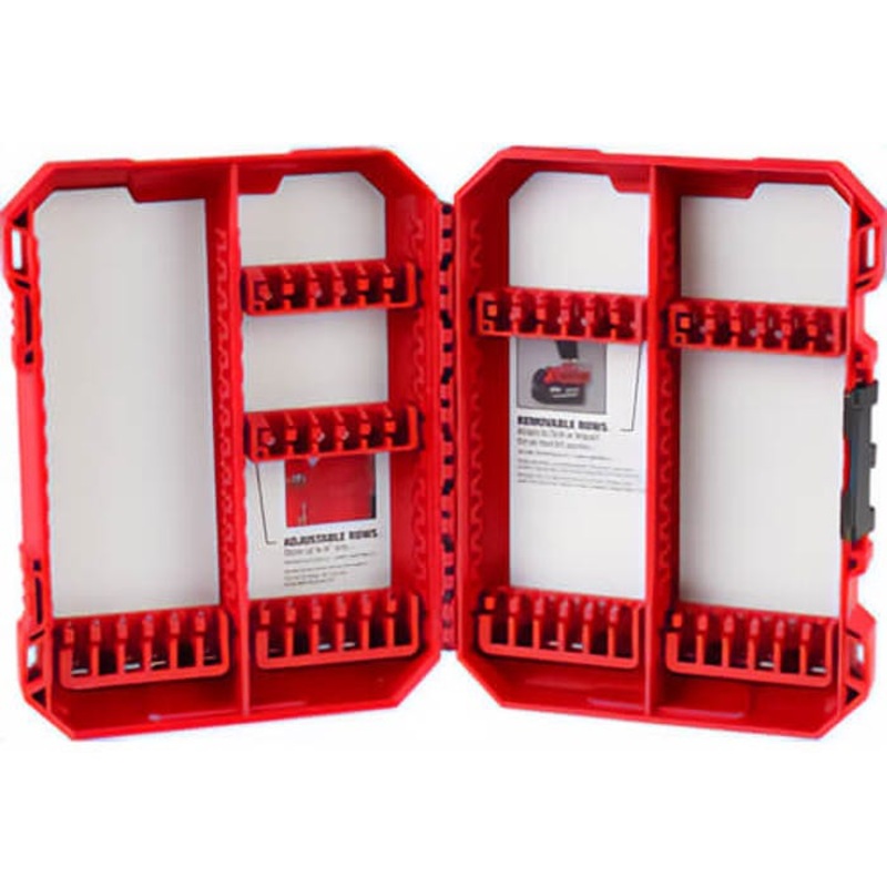 Milwaukee 48-32-9922 Case, for use with Impact Driver, 1/4 in Compatible Bit Size, Polypropylene, Red