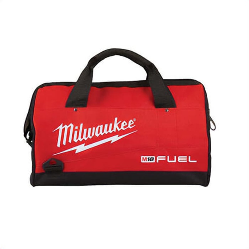 Milwaukee 48-55-3565 Fuel Large Soft Sided Fuel Contractor Bag, Canvas, Black/Red