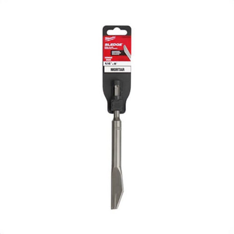 Milwaukee 48-62-6048 Sledge Masonry Single Ended Mortar Knife, SDS-Plus Shank, 1/4 in W Blade, 8 in OAL