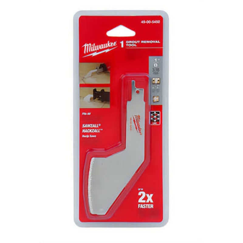 Milwaukee 49-00-5450 Sawzall Grout Removal Tool, Carbide Cutting Edge