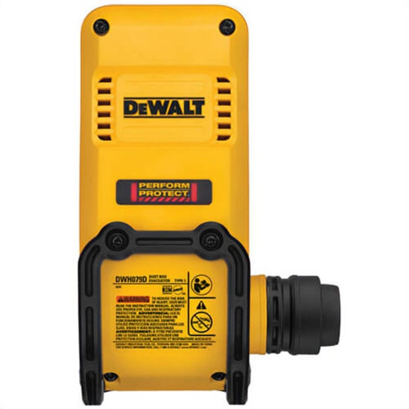 DeWALT DWH079D Guaranteed Tough Dust Box Evacuator, for use with SDS Plus Rotary Hammer, Black/Yellow