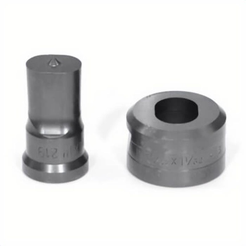 Edwards PDOB3/4X1 Punch and Die Set with Key-Way, Oblong, 3/4 x 1 in Punch, 25/32 x 1-1/32 in Die, 2 pc