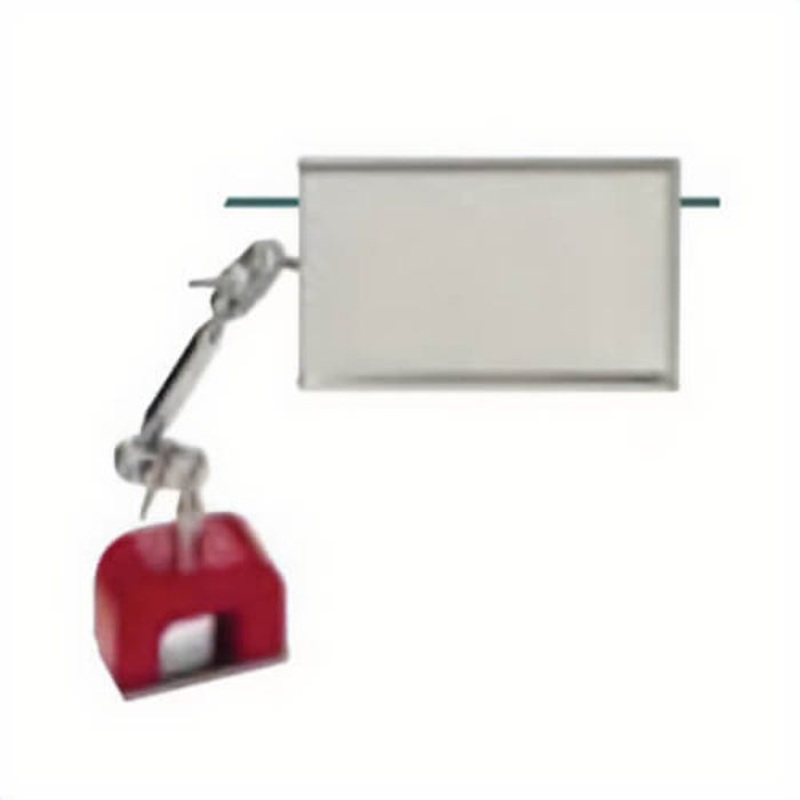 General MB560 Flat Inspection Mirror with Magnetic Base, 3-1/2 x 2 in Mirror, Oblong