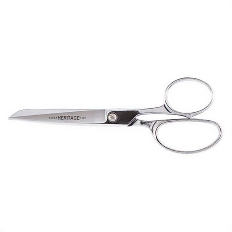 Klein 107-P Straight Trimmer Scissors, Metal Handle, Carbon Steel, 7 in