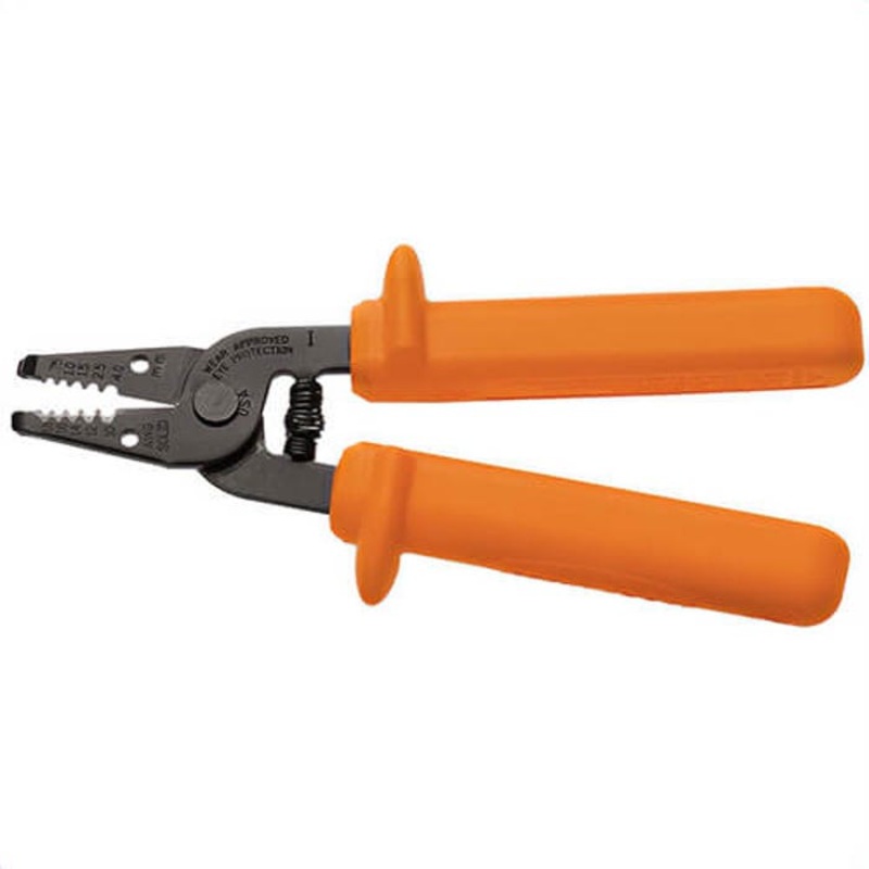 Klein 11045-INS Insulated Wire Stripper and Cutter, Lightweight, Compact, 1,000V Rated