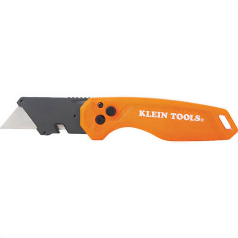 Klein 44302 Folding Utility Knife, Plastic, Orange, 1 in Blade Length