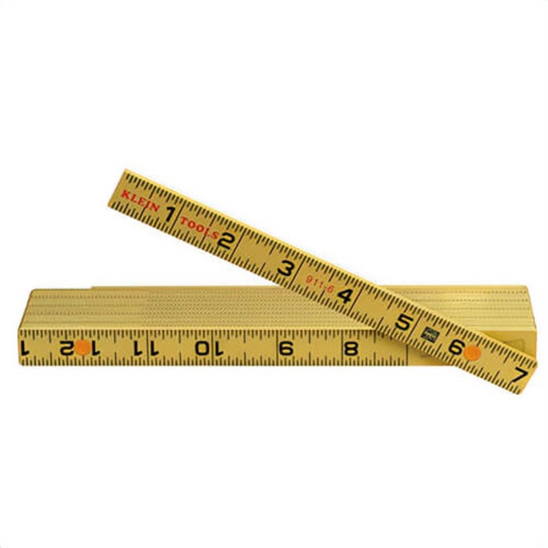 Klein 911-6 Fiberglass Folding Rule, Outside Reading