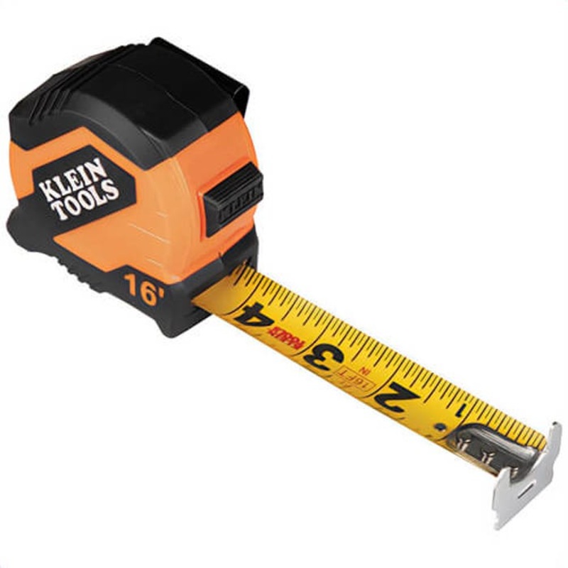 Klein 9516 Tape Measure, Double-Hook, 16 ft Compact