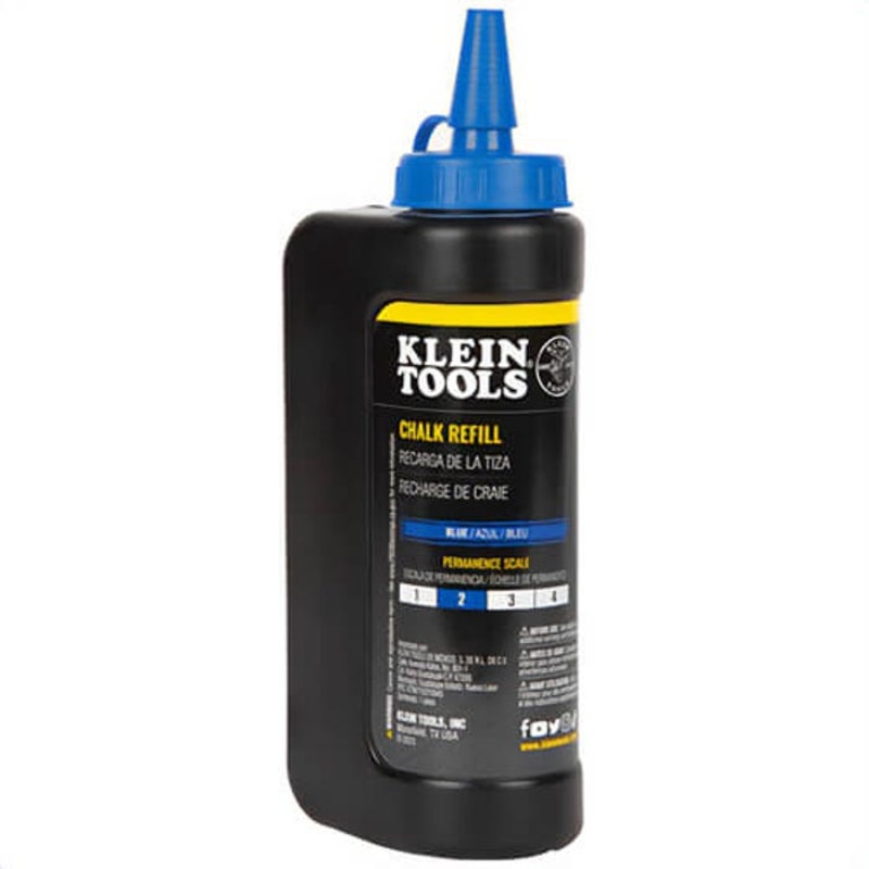 Klein CHLK14B High Visibility Chalk Refill, Blue, 14 oz