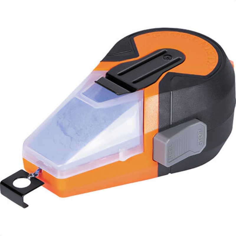 Klein CHLK50B Auto-Retracting Chalk Line with Blue Chalk, High Impact ABS Case with Rubber Grips