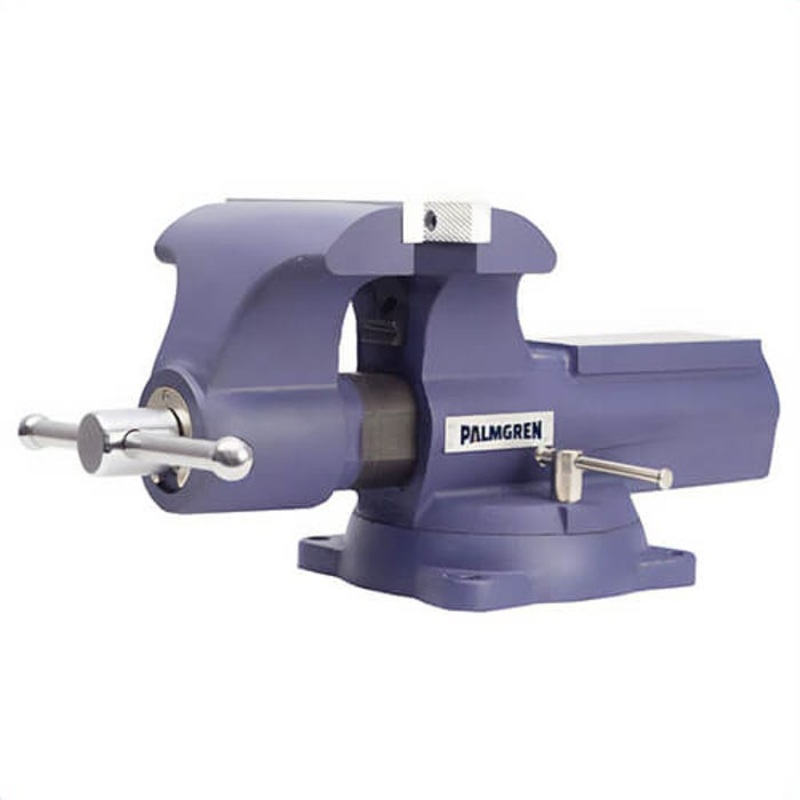 Palmgren 9629756 Heavy Duty Bench Vise, 18 in L x 10 in H, 8-1/2 in Jaw Opening, Ductile Iron
