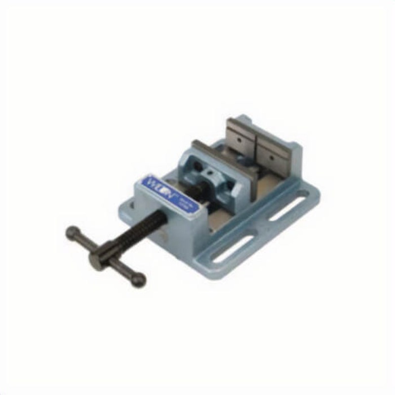 Wilton 11744 Low Profile Drill Press Vise, 4 in Jaw Opening, Cast Iron/Steel