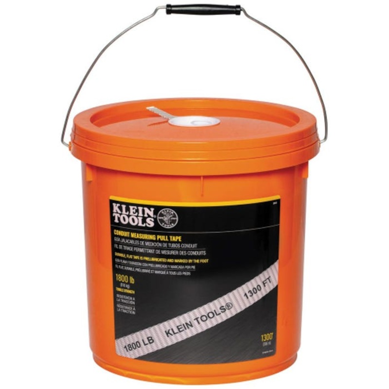 Klein 50131 Conduit Measuring Pull Tape, 1800 lb x 1300 ft