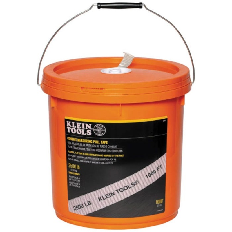 Klein 50141 Conduit Measuring Pull Tape, 2500 lb x 1000 ft