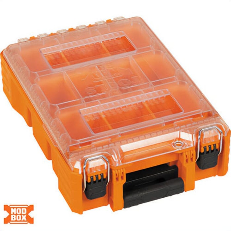 Klein 54808MB MODbox Tall Component Box, Half Width, Heavy-Duty Metal Latch