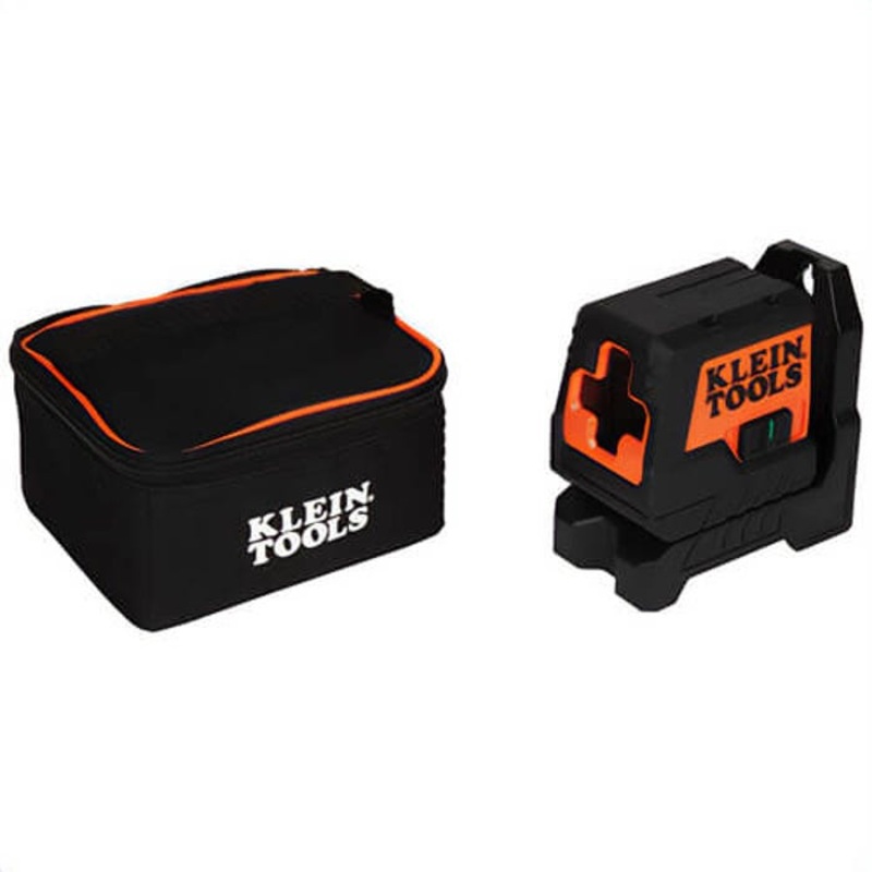 Klein 93MCLG Green Mini Cross-Line Laser Level with Soft Case