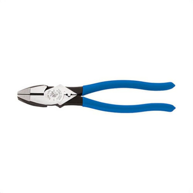 Klein D2000-9NECR Lineman's Pliers with Crimping, Steel, 9 in