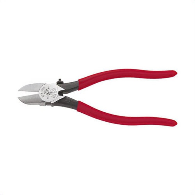 Klein D227-7C Diagonal Cutting Pliers, Spring-Loaded, Plastic Cutting, 7 in