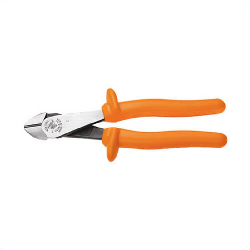 Klein D228-8-INS Diagonal Cutting Pliers, Insulated, High Leverage, 8 in
