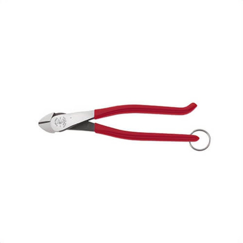 Klein D248-9STT Ironworker's Diagonal Cutting Pliers, with Tether Ring, Steel, 9 in