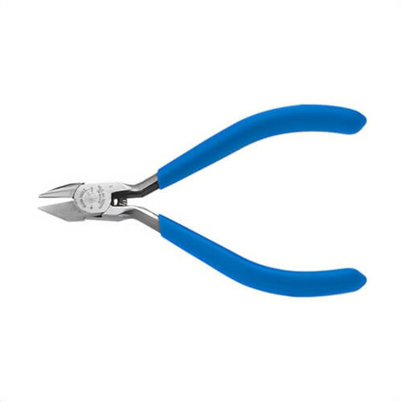 Klein D259-4C Diagonal Cutting Pliers, Pointed Nose, Extra-Narrow Jaw, Steel, 4 in