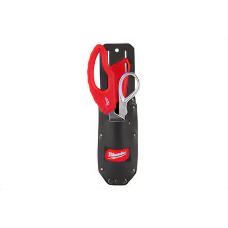 Milwaukee 48-22-8117 Cable Splicer's Sheath Kit, All Metal handle with Comfort Grip, Forged, Stainless Steel Serrated Blades