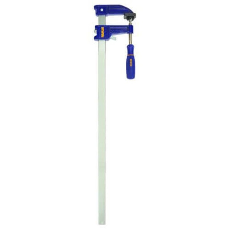 Irwin 223124 Quick-Grip 100 Clutch Lock Traditional F-Clamp Medium Duty Bar Clamp, 24 in Clamping, 3-1/8 in D Throat