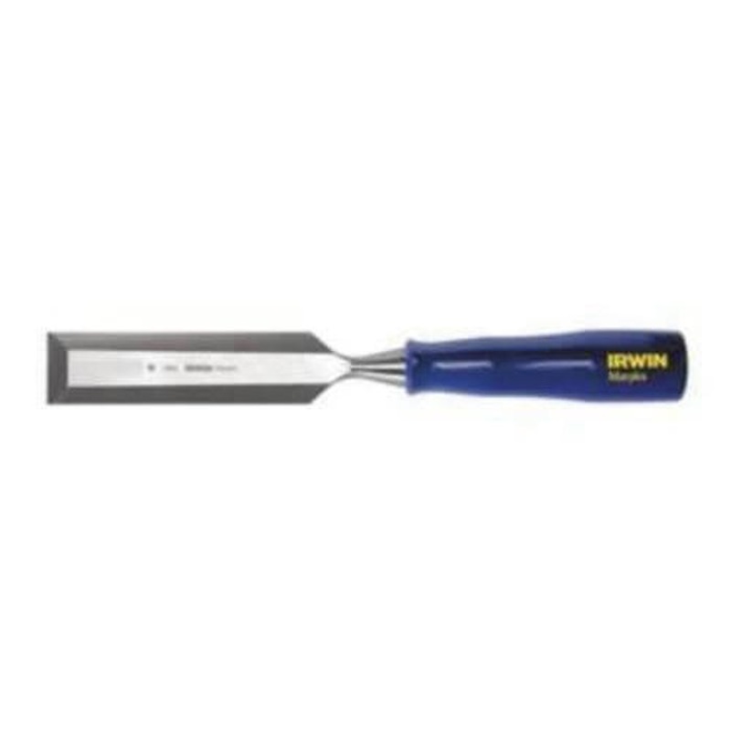 Irwin M444114N Marples Blue Chip Woodworking Chisel, 1-1/4 in Beveled High Quality Hardened Steel Tip, 5-1/2 in OAL