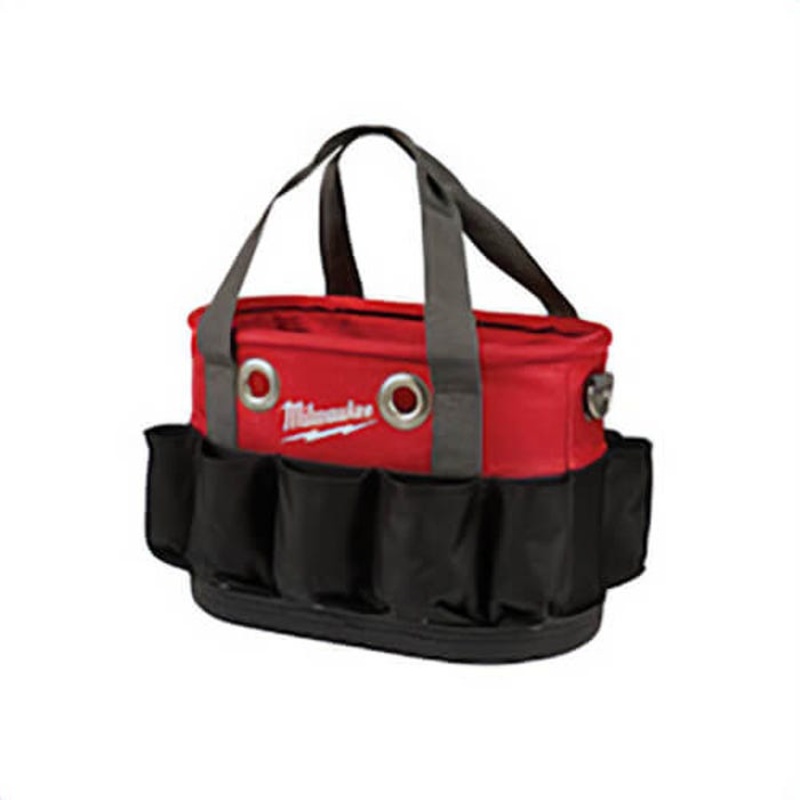 Milwaukee 48-22-8275 Underground Oval Bag, 1680D Ballistic, Black/Red/Gray