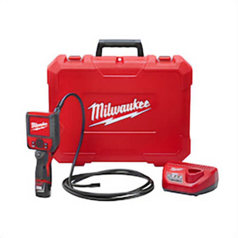 Milwaukee M12 2316-21 Inspection Camera Cable Kit, 9 ft L Probe, 3-1/2 in Wireless LCD Display