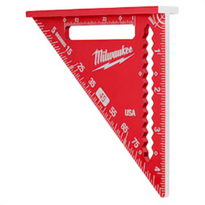Milwaukee MLSQ040 Trim Square, 4-1/2 in, 1/8 in Graduation, Aluminum