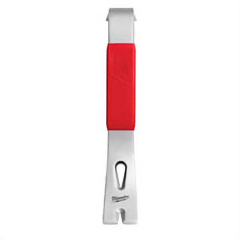 Milwaukee ShockShield 48-22-9034 Pry Bar, Beveled Tip, 12 in OAL, Steel