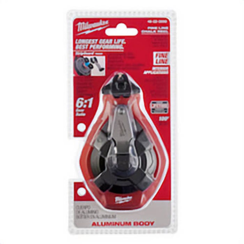 Milwaukee StripGuard 48-22-3990 Precision Line Reel, 100 ft L, Flush Handle
