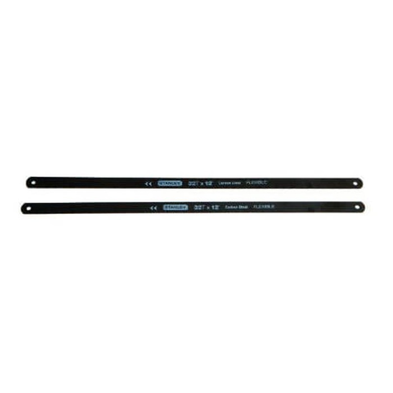 Stanley 15-922A 900 Flexible Hacksaw Blade, 1/2 in W x 12 in L Blade, High Carbon Steel Cutting Edge, High Carbon Steel Blade, 32