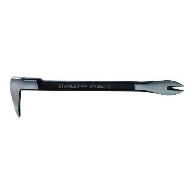Stanley 55-114 Precision Claw Bar, Beveled Claw/Flat Tip, 10 in OAL, Forged High Carbon Alloy Steel
