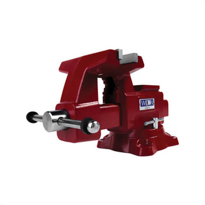 Wilton 28820 Utility Bench Vise, Serrated Jaw, 6 in Jaw Opening, 6-1/2 in W Hardened Steel Jaw, 4 in D Throat