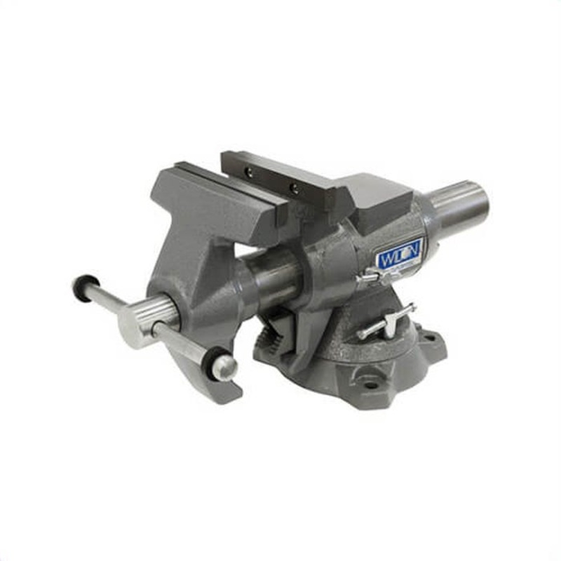 Wilton 28824 Multi-Purpose Bench Vise, Serrated Jaw, 5 in Jaw Opening, 5-1/2 in W Hardened Steel Jaw, 2-3/4 in D Throat